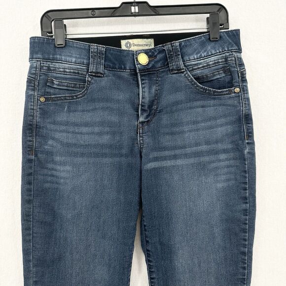Democracy Jeans Womens 8 Ab Technology Ankle Skimmer Blue Denim Tummy Control - Picture 3 of 12